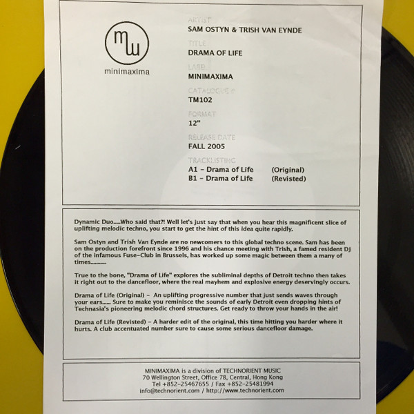 Sam Ostyn & Trish Van Eynde - Drama Of Life | Minimaxima (tm102) - 2 Sam Ostyn & Trish Van Eynde - Drama Of Life | Minimaxima (tm102) - 2