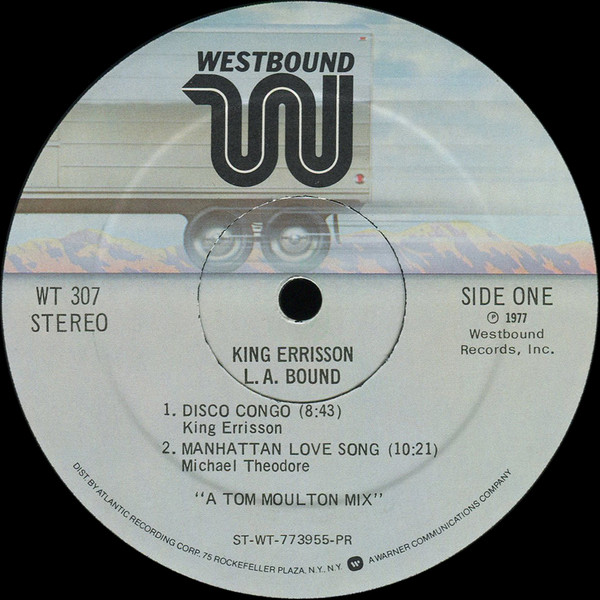 King Errisson - L.A. Bound | Westbound Records (WT 307) - 3