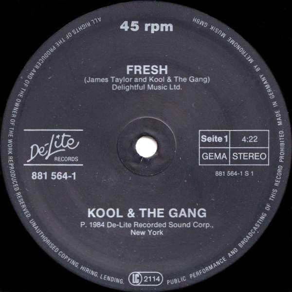 Kool & The Gang - Fresh | De-Lite Records (881 564-1) - 3