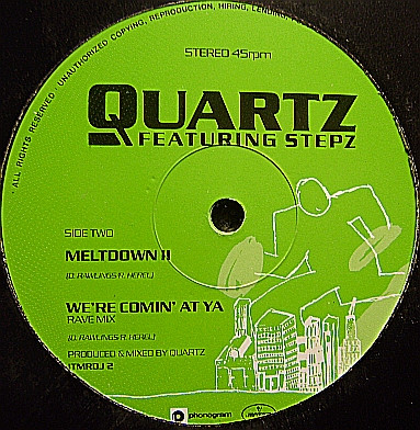 Quartz Featuring Stepz - We're Comin' At Ya (Richie's Dope Mix) | Mercury (ITMRDJ 2) - 2
