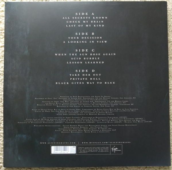 Alice In Chains - Black Gives Way To Blue | Virgin (50999 9 67159 1 8) - 2
