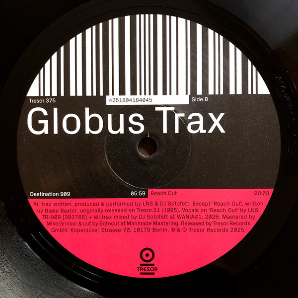 LNS & DJ Sotofett - Globus Trax | Tresor (Tresor.375) - 2