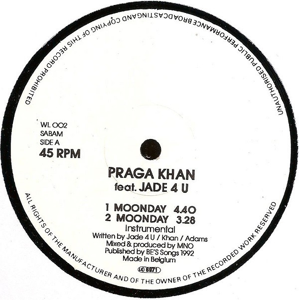 Praga Khan Feat. Jade 4U - Moonday / Travel Through Time | WL Records (WL 002)