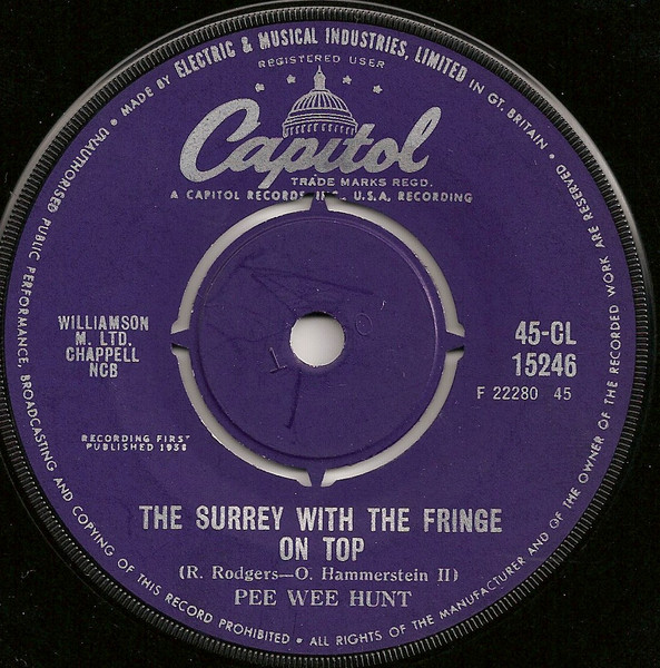 Pee Wee Hunt - June Is Bustin' Out All Over / The Surrey With The Fringe On Top | Capitol Records (45-CL 15246) - 2 Pee Wee Hunt - June Is Bustin' Out All Over / The Surrey With The Fringe On Top | Capitol Records (45-CL 15246) - 2