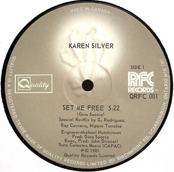 Karen Silver - Set Me Free | Quality (QRFC 001) Karen Silver - Set Me Free | Quality (QRFC 001)