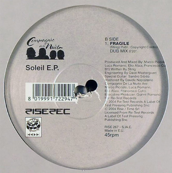 Compagnie De La Nuit - Soleil E.P. | Rise (RISE 267) - 2