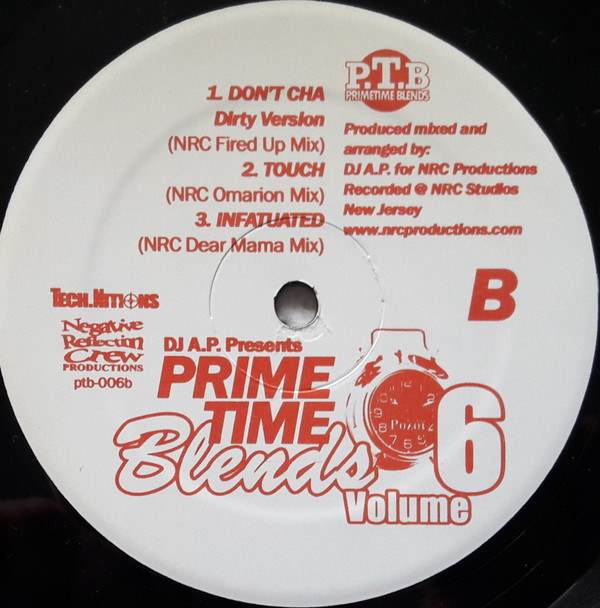 DJ A.P. - Primetime Blends Volume 6 | Prime Time Blends (ptb-006) - 2 DJ A.P. - Primetime Blends Volume 6 | Prime Time Blends (ptb-006) - 2