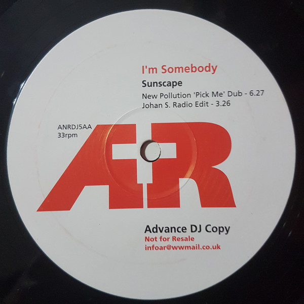 Sunskape - I'm Somebody | A+R (ANRDJ 5) - main