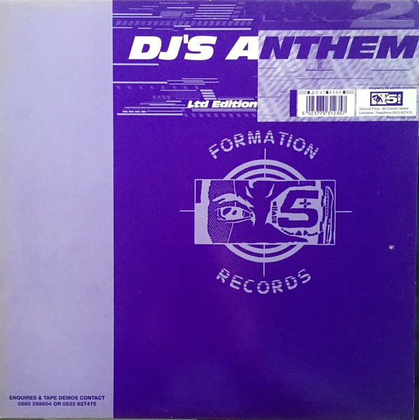 DJ SS & EQ - DJ-Anthems Vol II | Formation Records (FORM12035)