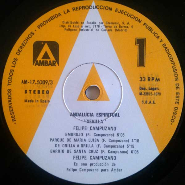Felipe Campuzano - Andalucía Espiritual, Vol. 2, "Sevilla" | Ambar (AM-17.5009/3) - 3