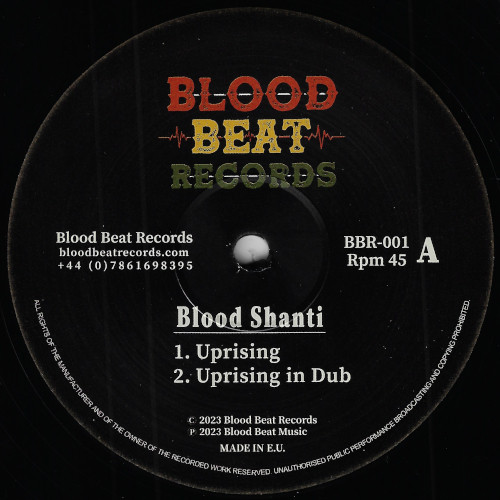 Blood Shanti - Uprising / Tears Of Fire | Blood Beat Records (BBR-001)