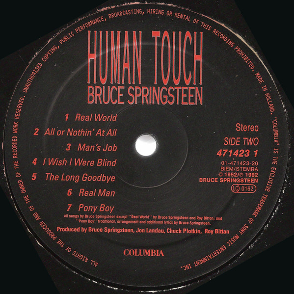 Bruce Springsteen - Human Touch | Columbia (471423 1) - 4 Bruce Springsteen - Human Touch | Columbia (471423 1) - 4
