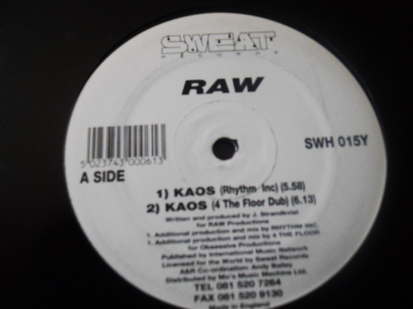 Raw - Kaos | Sweat (SWH 015Y)