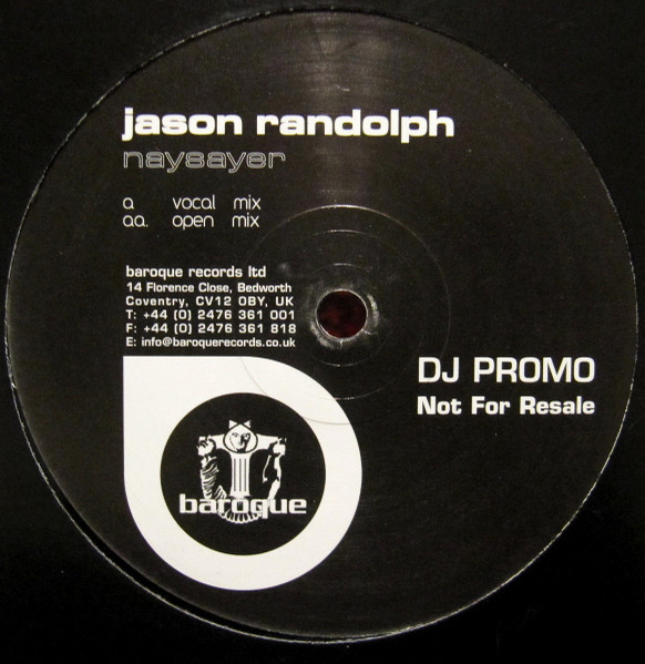 Jason Randolph - Naysayer | Baroque Records (BARQ 052) - main