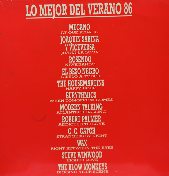 Various - Lo Mejor Del Verano 86 | RCA Victor (ESP-1034) Various - Lo Mejor Del Verano 86 | RCA Victor (ESP-1034)
