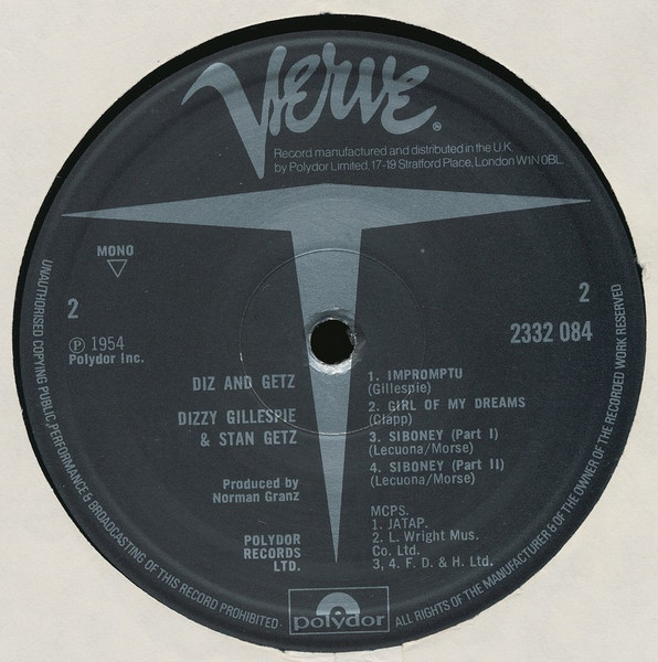 Stan Getz & Dizzy Gillespie - Diz And Getz | Verve Records (2332 084) - 4 Stan Getz & Dizzy Gillespie - Diz And Getz | Verve Records (2332 084) - 4