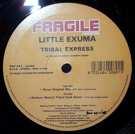 Little Exuma - Tribal Express | Fragile Records (FRG 047)