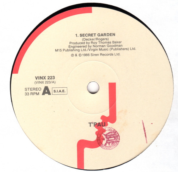 T'Pau - Secret Garden | Virgin (VINX 223)