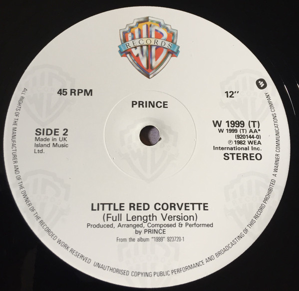 Prince - 1999 / Little Red Corvette | Warner Bros. Records (W1999T) - 3 Prince - 1999 / Little Red Corvette | Warner Bros. Records (W1999T) - 3