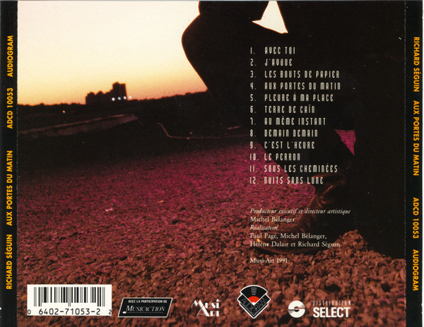 Richard Séguin - Aux Portes Du Matin | Audiogram (ADCD 10053) - 2