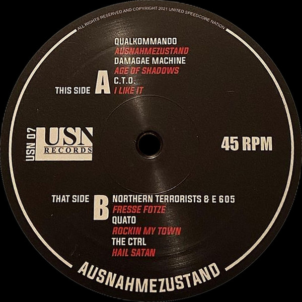 Various - Ausnahmezustand | United Speedcore Nation (USN 07)