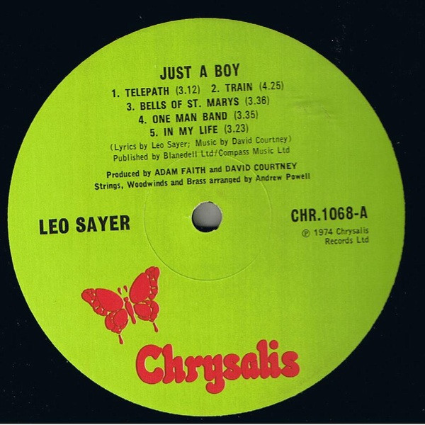 Leo Sayer - Just A Boy | Chrysalis (CHR 1068) - 3 Leo Sayer - Just A Boy | Chrysalis (CHR 1068) - 3