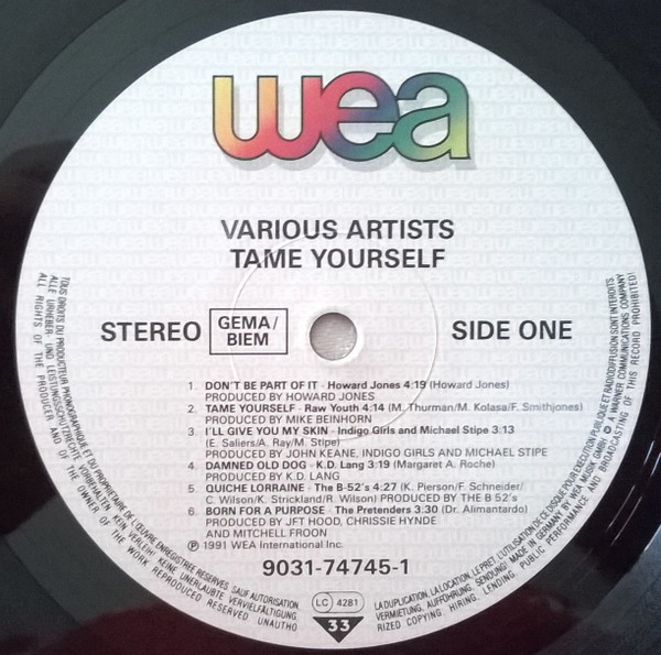 Various - Tame Yourself | WEA (9031-74745-1) - 3