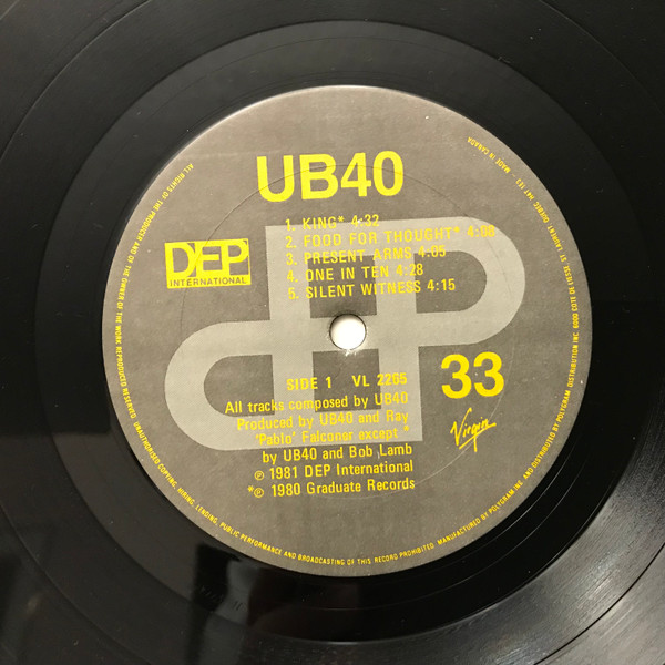 UB40 - 1980-1983 | DEP International (VL 2265) - 3