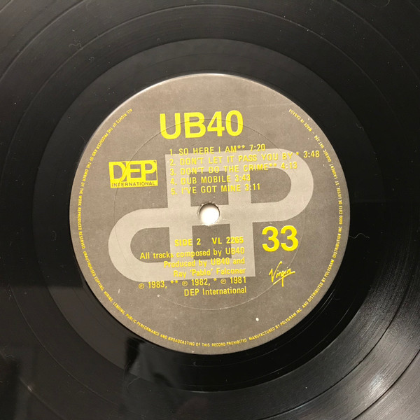 UB40 - 1980-1983 | DEP International (VL 2265) - 4