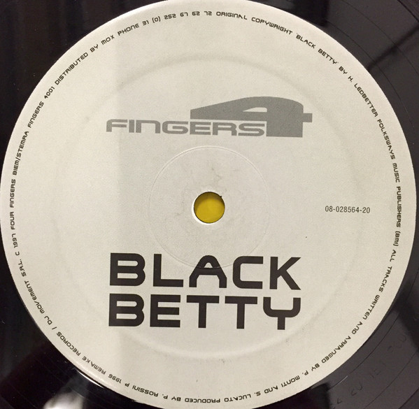 Flashback - Black Betty | 4 Fingers (FOUR 4001) - 2 Flashback - Black Betty | 4 Fingers (FOUR 4001) - 2