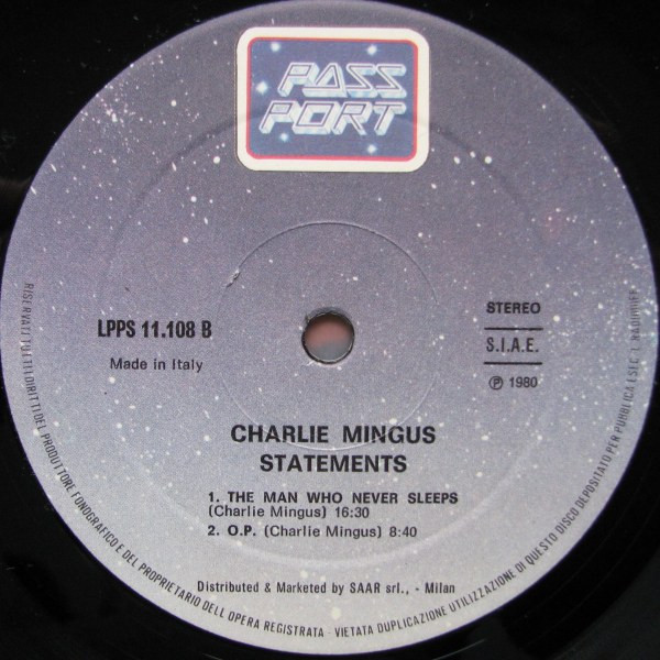 Charles Mingus - Statements | Lotus (LPPS 11.108) - 3