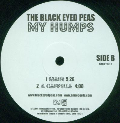 Black Eyed Peas - My Humps | A&M Records (AMRR-11517-1) - 2