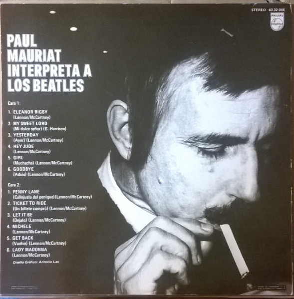 Le Grand Orchestre De Paul Mauriat - Paul Mauriat Interpreta A Los Beatles | Philips (63 32 046) - 2