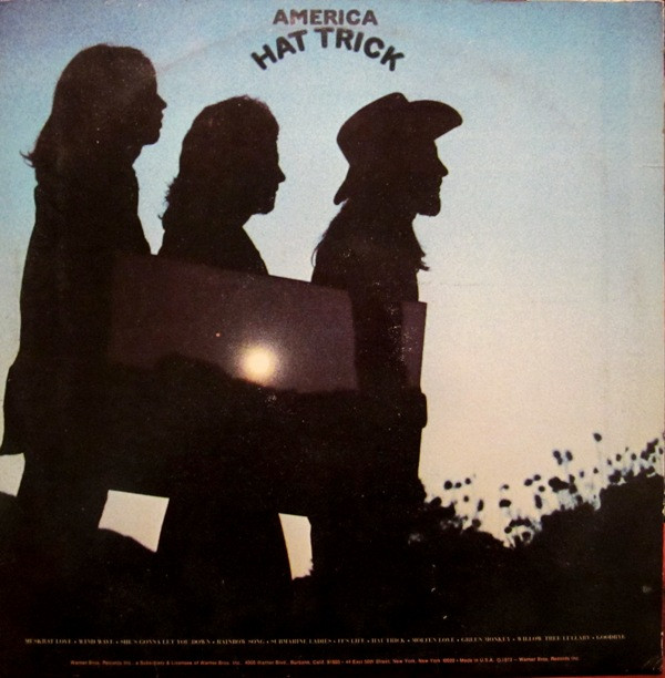 America - Hat Trick | Warner Bros. Records (BS 2728) - 2