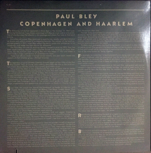 Paul Bley - Copenhagen And Haarlem | Arista (AL 1901) - 4 Paul Bley - Copenhagen And Haarlem | Arista (AL 1901) - 4
