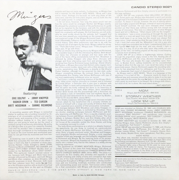 Charles Mingus - Mingus | Candid (GJS 9021) - 2