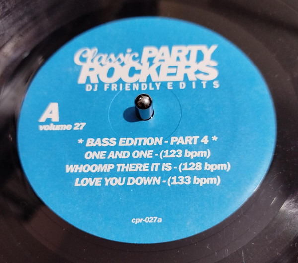Various - Classic Party Rockers Vol. 27 - Bass Edition Part 4 | Strictly Hits Vinyl Service (CPR-027)
