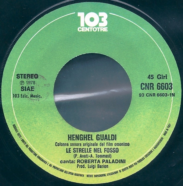 Henghel Gualdi - Le Strelle Nel Fosso (Colonna Sonora Originale Del Film) | Centotre (CNR 6603)