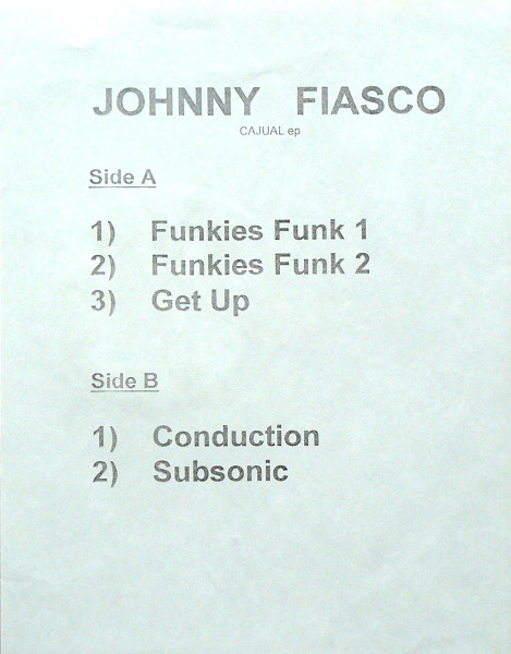 Johnny Fiasco - Cajual EP | Cajual Records (CAJ 223) - 2