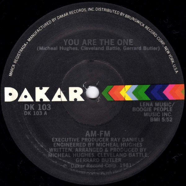 AM-FM - You Are The One | Dakar Records (DK 103) - main