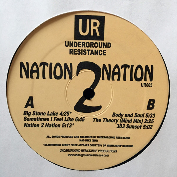 Underground Resistance - Nation 2 Nation | Underground Resistance (UR005)