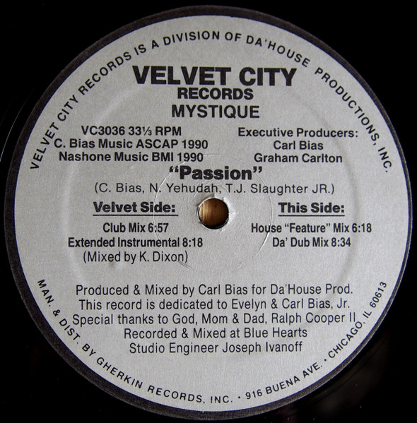 Mystique - Passion | Velvet City Records (VC3036)