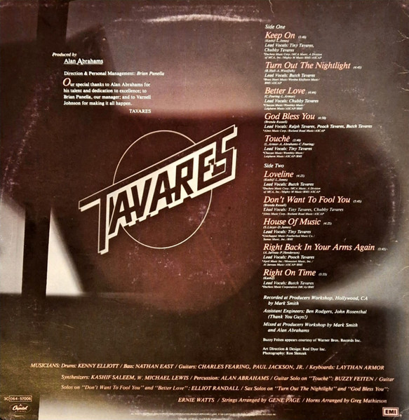 Tavares - Loveline | Capitol Records (3C 064-57006) - 2