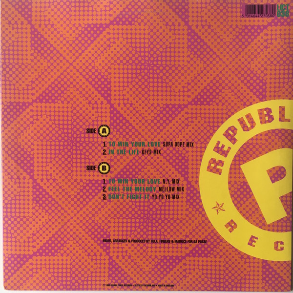 Da Posse - To Win Your Love | Republic Records (LICT 038) - 2 Da Posse - To Win Your Love | Republic Records (LICT 038) - 2