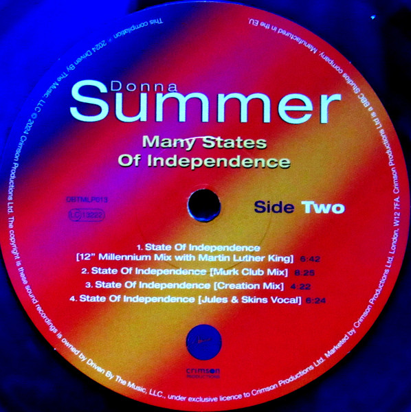 Donna Summer - Many States Of Independence | Driven By The Music (DBTMLP013) - 4