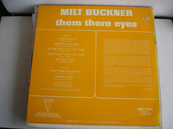 Milt Buckner - Them There Eyes | Belter (LJ (B) 001) - 2