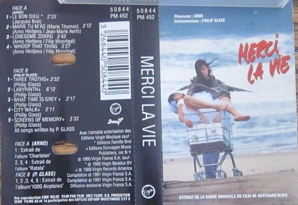 Arno & Philip Glass - Merci La Vie | Virgin (50844) Arno & Philip Glass - Merci La Vie | Virgin (50844)