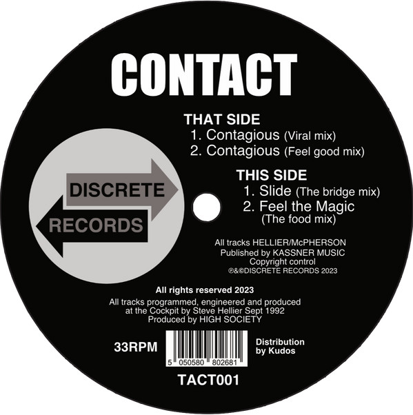 Contact - Contagious | Discrete Records (TACT001)