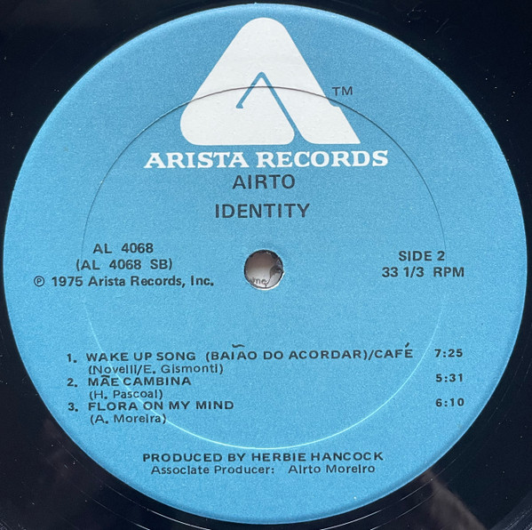 Airto Moreira - Identity | Arista (AL 4068) - 4