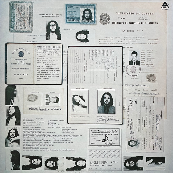 Airto Moreira - Identity | Arista (AL 4068) - 2
